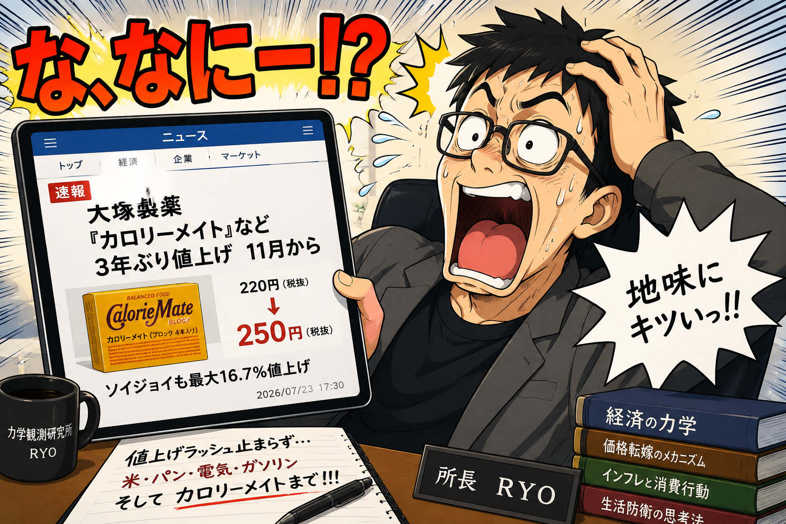 カロリーメイト値上げ❗「な、なにー⁉️」……と思ったけれど