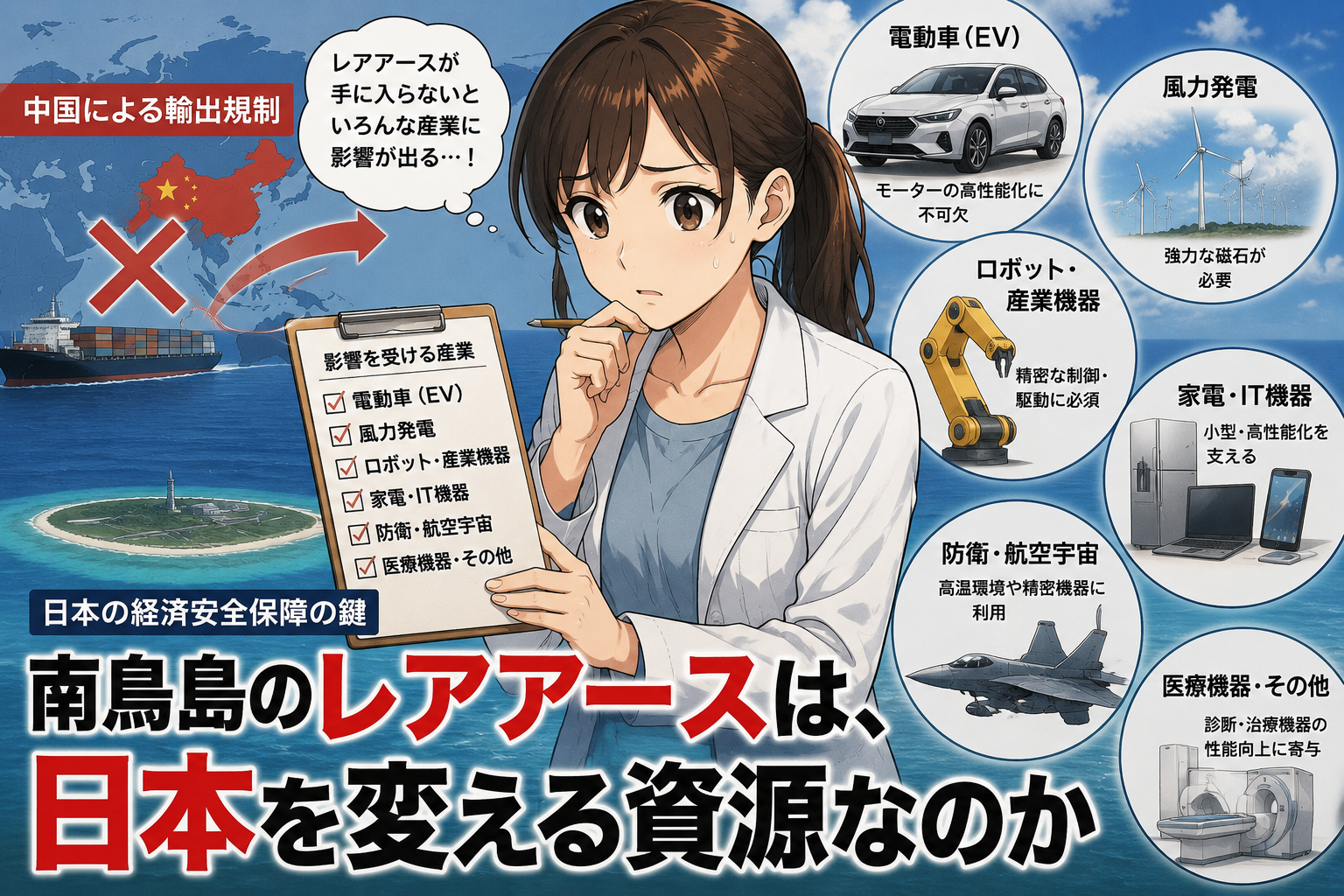 南鳥島のレアアースは、日本を変える資源なのか❓